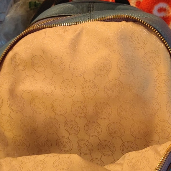 Michael Kors Rhea pebbled leather backback main image 6